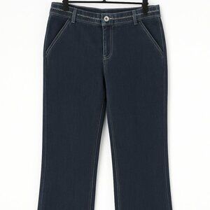 Burton Dark Wash Denim Pants w/ Embroidered Waist – Size 28